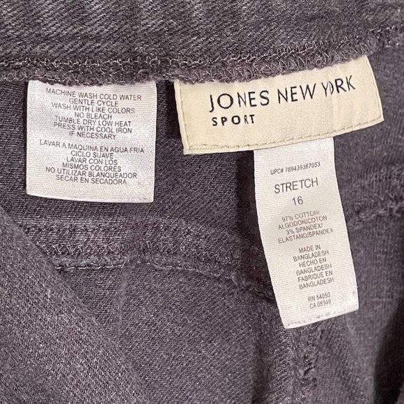JONES NEW YORK Sport Black Denim Jeans Stretch High Rise Plus Size 16 - Picture 8 of 13